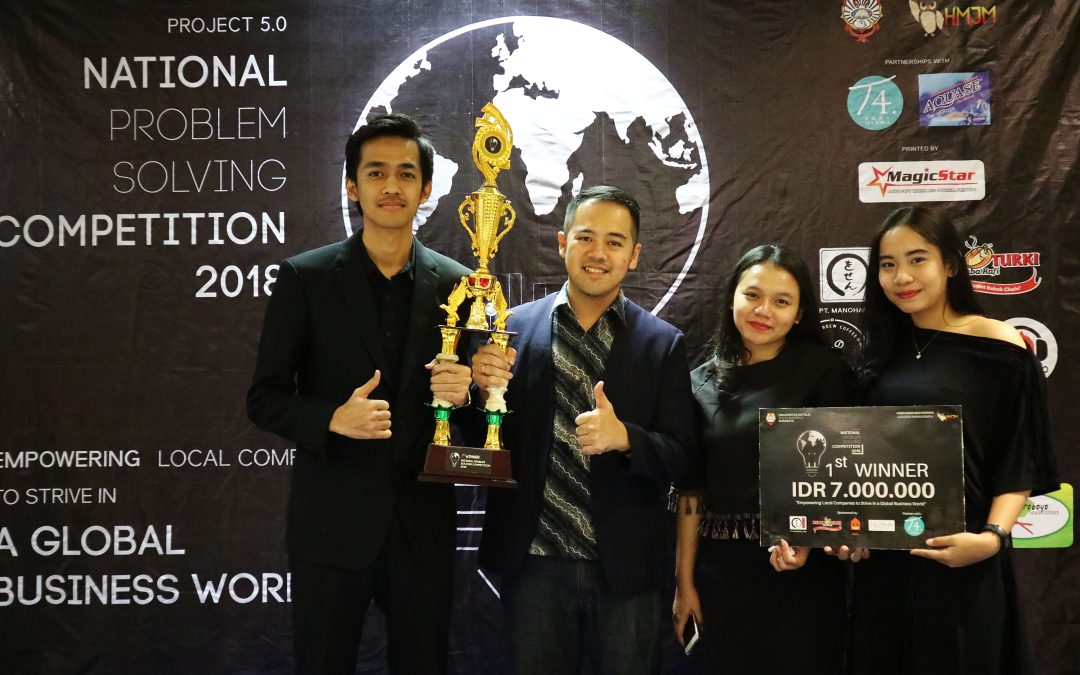 UNPAR Management Student Won the 2018 National Problem Solving Competition