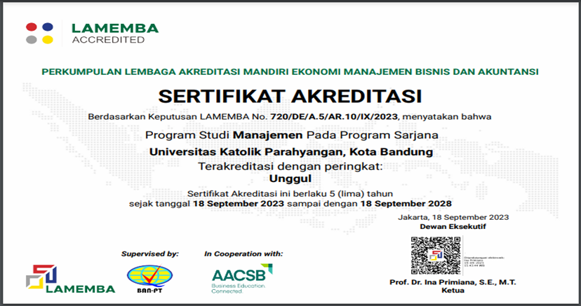 Program Studi Sarjana Manajemen Berhasil Mempertahankan Akreditasi Unggul dari LAMEMBA