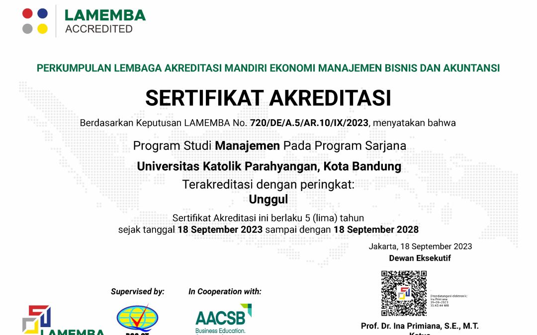 LAMEMBA Accreditation for Bachelor’s Program in Management